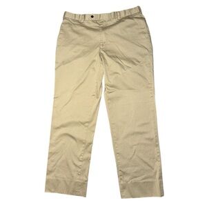 Brooks Brothers Dark Tan Men’s Madison Chino Pants Khaki 100% Cotton 38/32